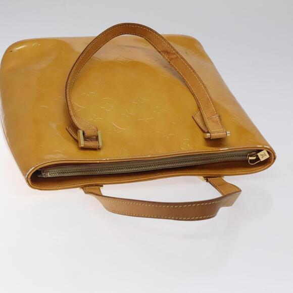 LOUIS VUITTON Monogram Vernis Houston Hand Bag Beige M91004 - Picture 6 of 13